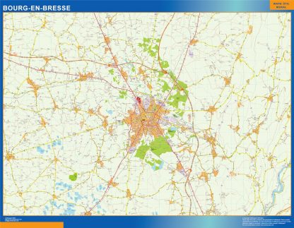 Mapa Bourg En Bresse imantado