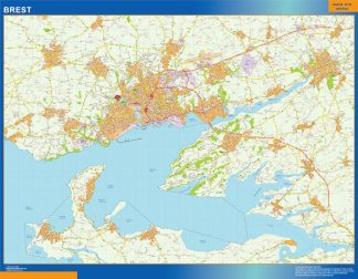 Mapa Brest imantado