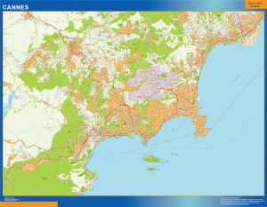 Mapa Cannes imantado