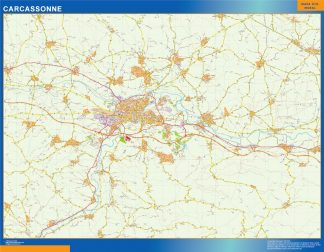 Mapa Carcassonne imantado