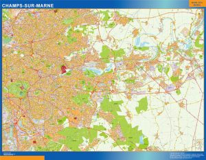 Mapa Champs Sur Marne imantado