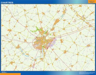 Mapa Chartres imantado