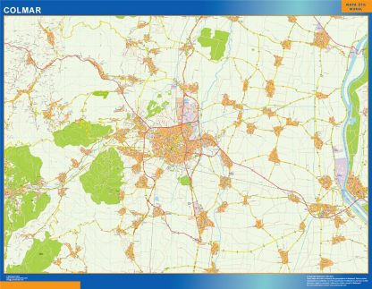 Mapa Colmar imantado