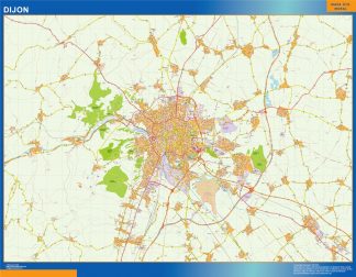 Mapa Dijon imantado