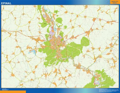 Mapa Epinal imantado