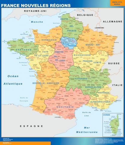 Mapa Francia Regiones