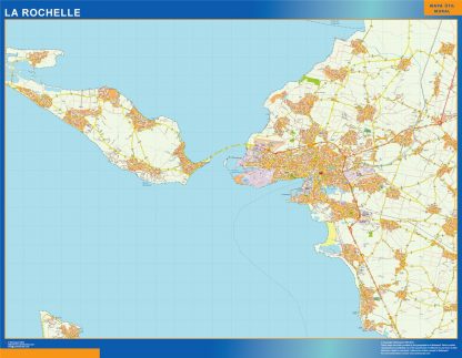 Mapa La Rochelle imantado