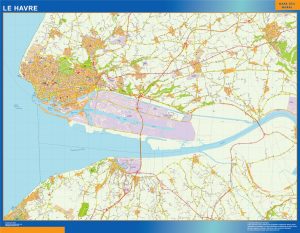 Mapa Le Havre imantado