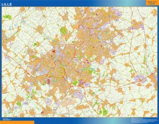 Mapa Lille imantado