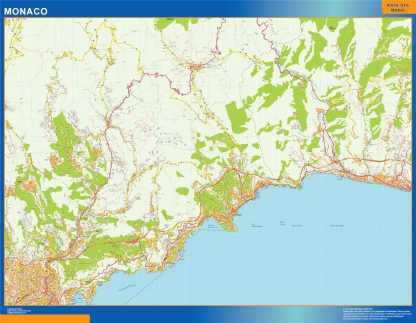 Mapa Monaco imantado