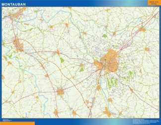 Mapa Montauban imantado