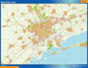 Mapa Montpellier imantado