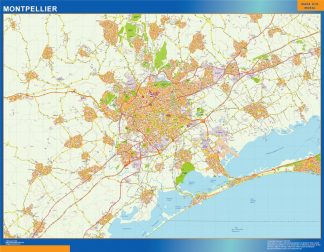 Mapa Montpellier imantado