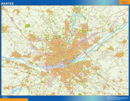 Mapa Nantes imantado