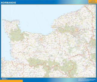 Mapa Normandie