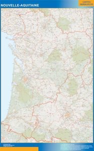 Mapa Nouvelle Aquitaine