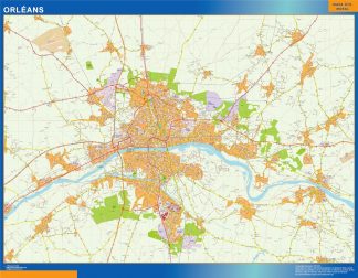 Mapa Orleans imantado