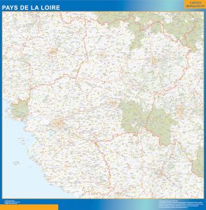 Mapa Pays de la Loire