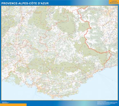 Mapa Provence alpes cote azur