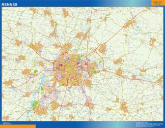 Mapa Rennes imantado