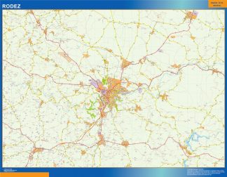 Mapa Rodez imantado