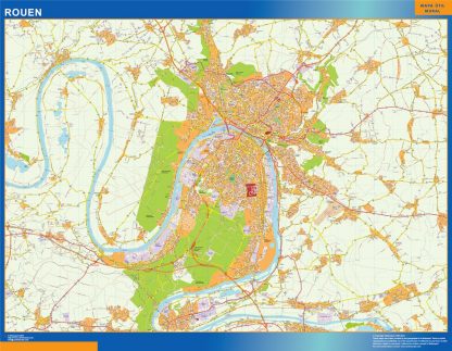 Mapa Rouen imantado