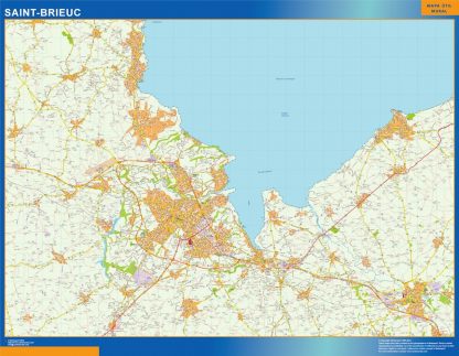 Mapa Saint brieuc imantado