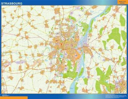 Mapa Strasbourg imantado