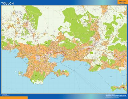 Mapa Toulon imantado