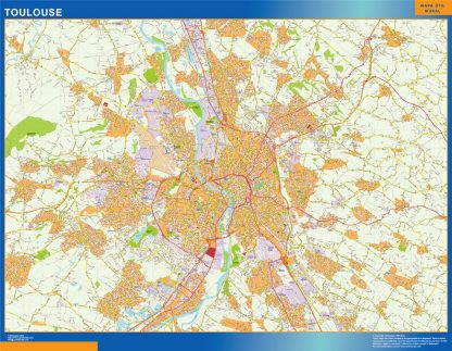 Mapa Toulouse imantado