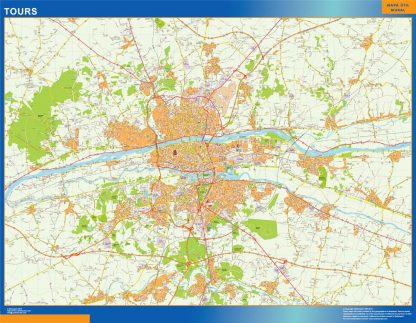 Mapa Tours imantado