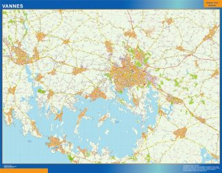 Mapa Vannes imantado