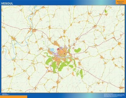 Mapa Vesoul imantado